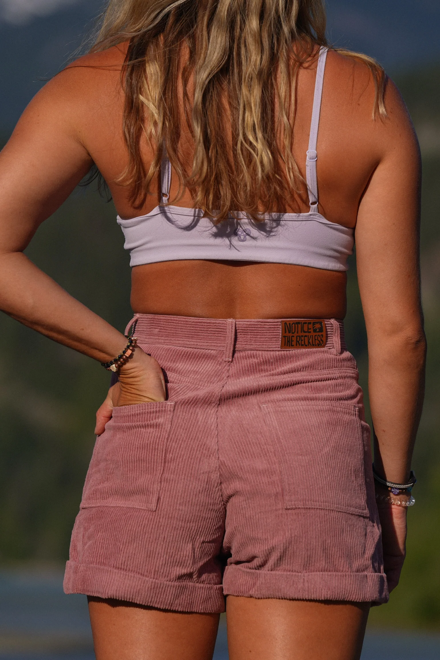 Burgundy Corduroy Shorts