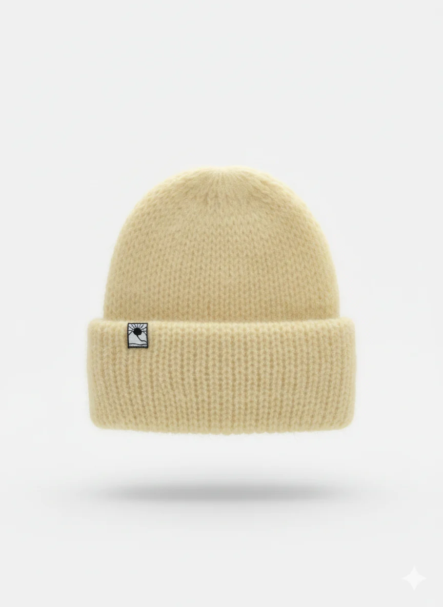 Butter Yellow Mohair Beanie (B2B) - Image 2