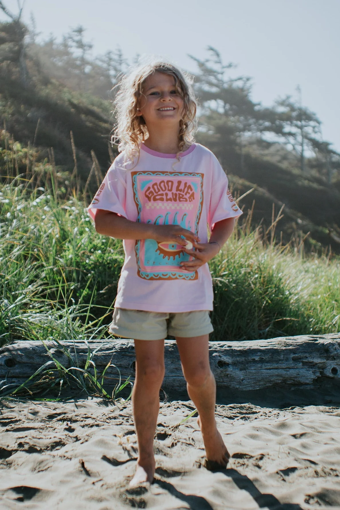 Good Vibes Kids Oversized Tee