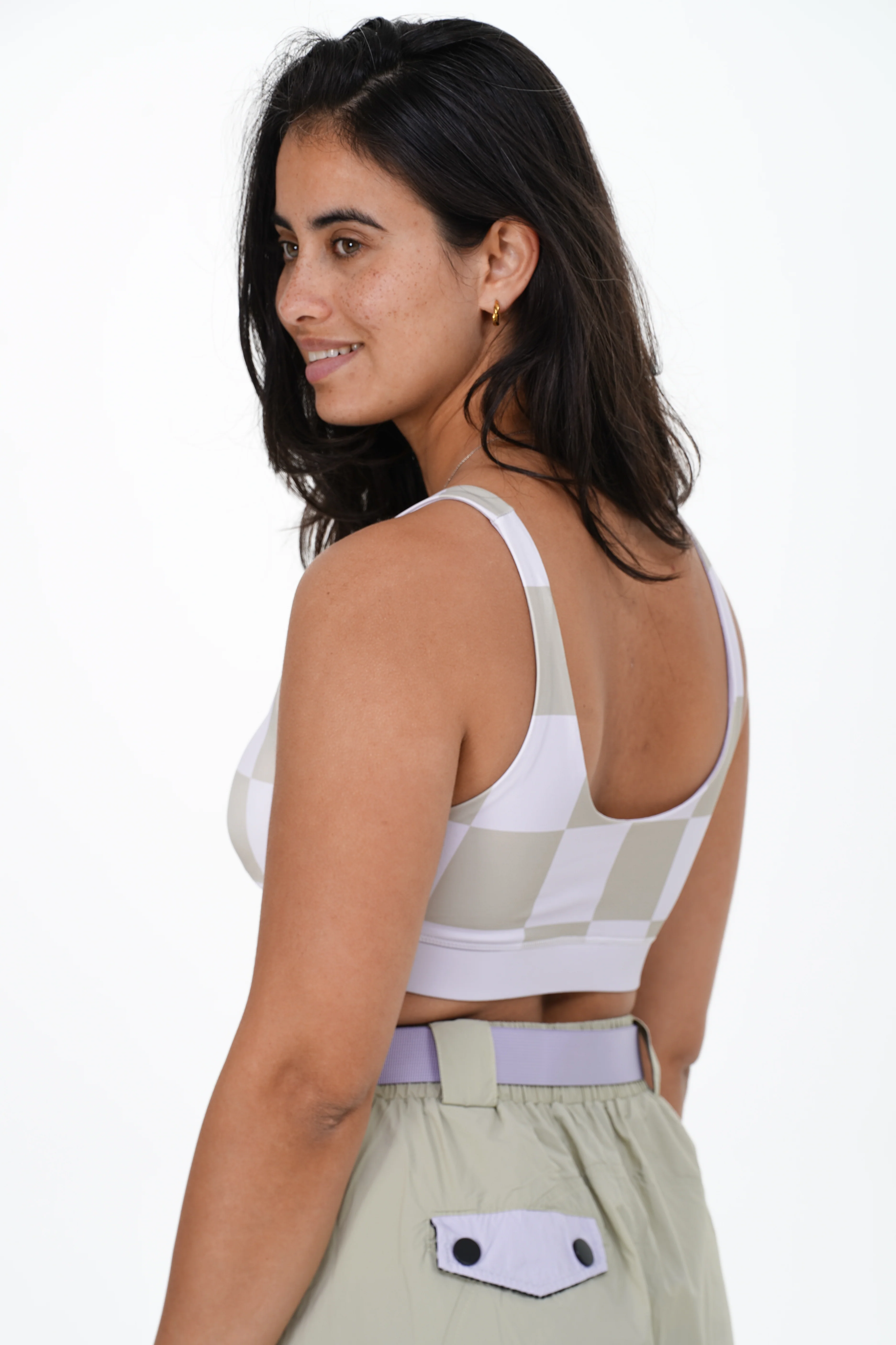 Lavender Checkered Sport Top - Image 4