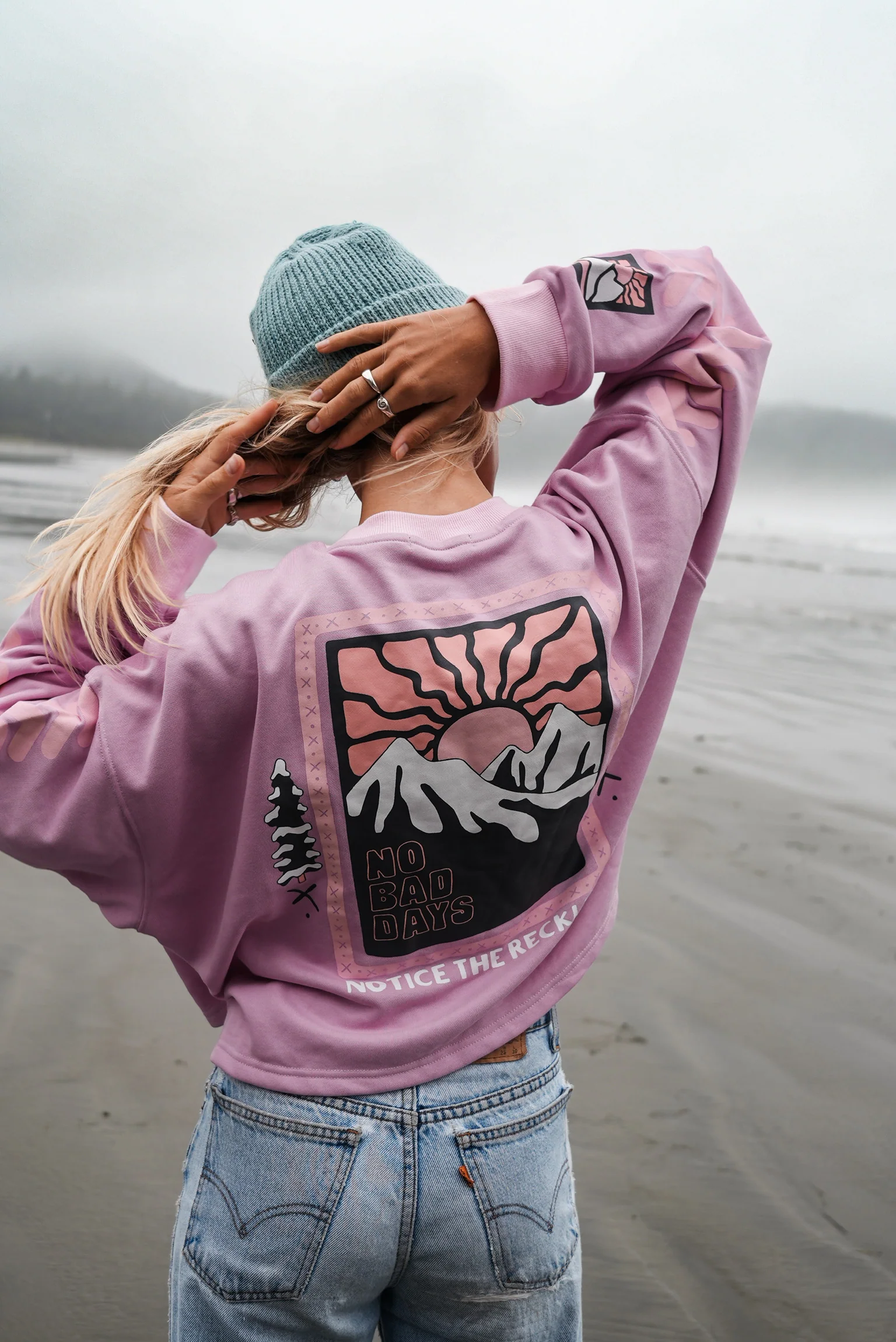 No Bad Days Cropped Long Sleeve