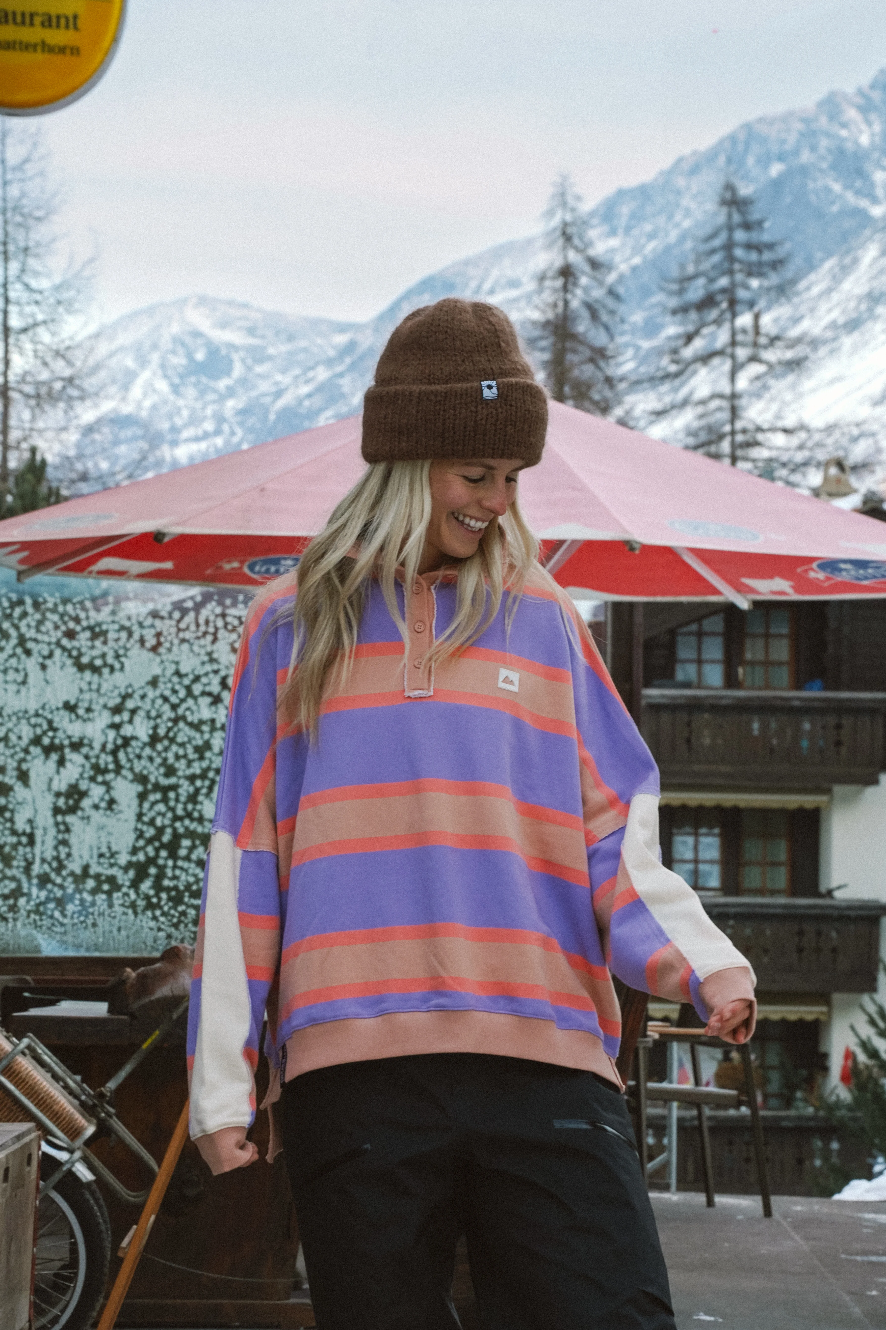 Retro Stripe Polo Shirt (B2B) - Image 2
