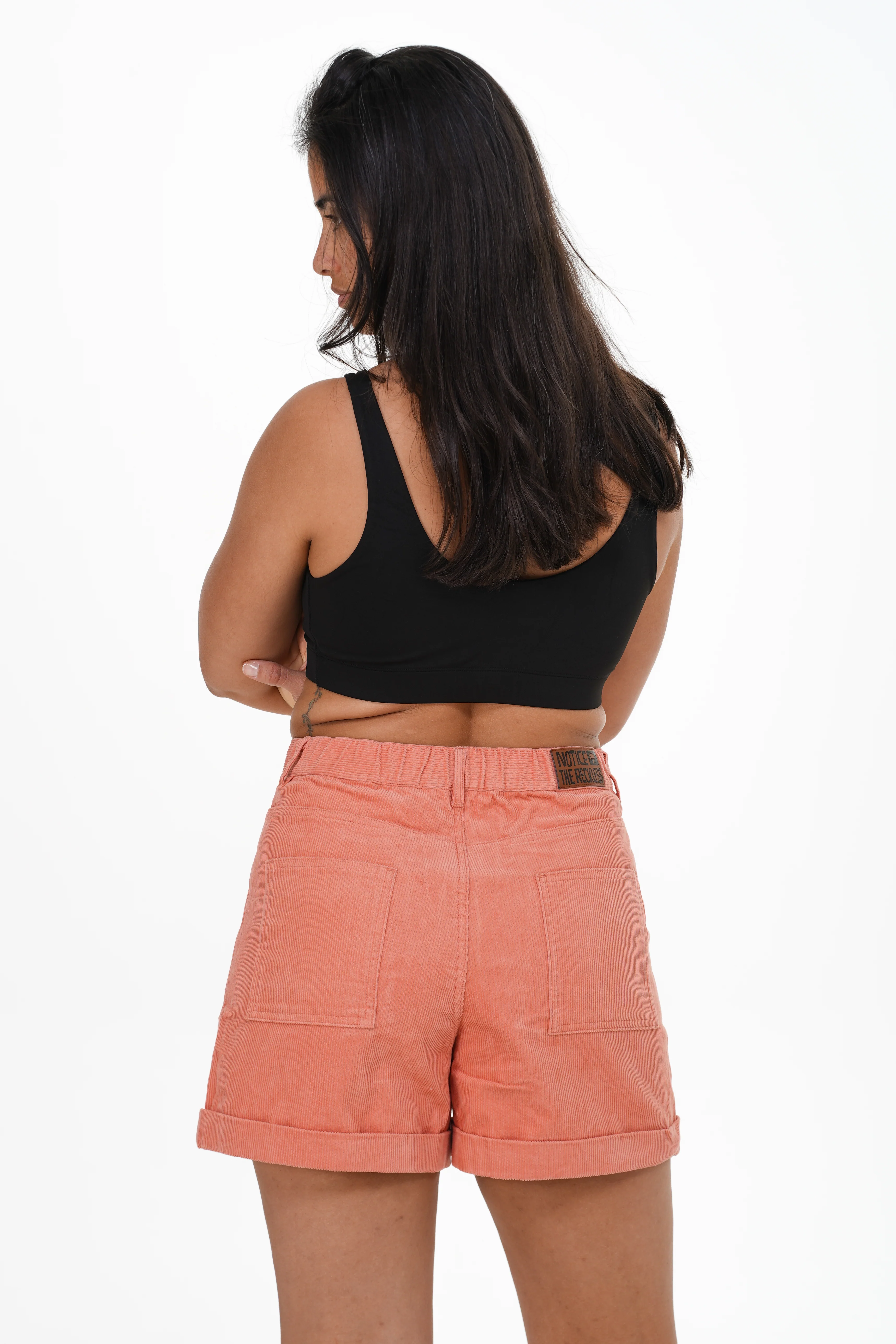 Salmon Corduroy Shorts - Image 5