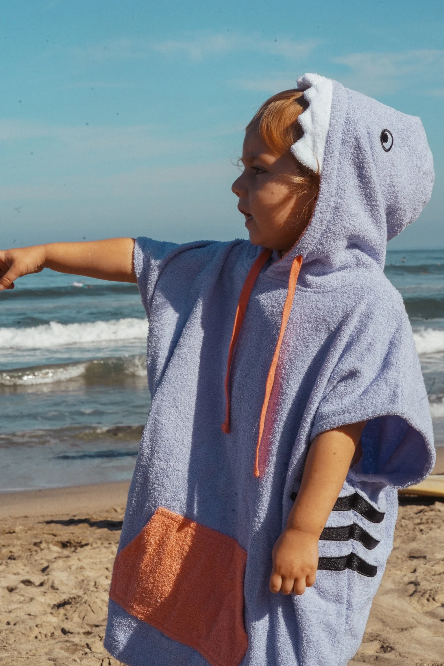 Shark Kids Towel Poncho - Image 2