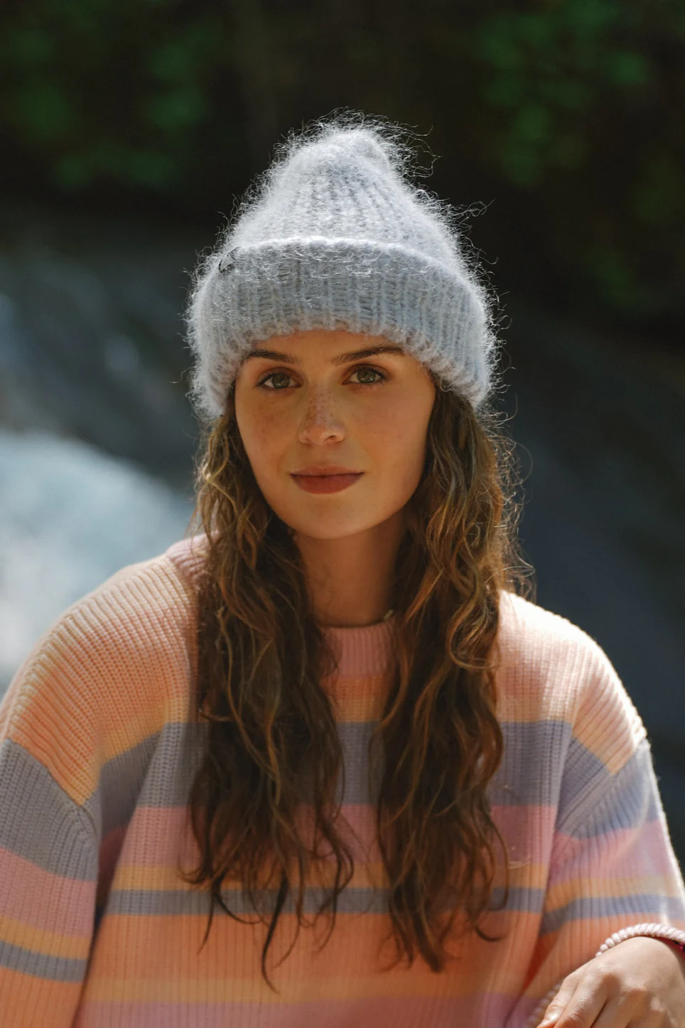 Slate Mohair Beanie - Image 3