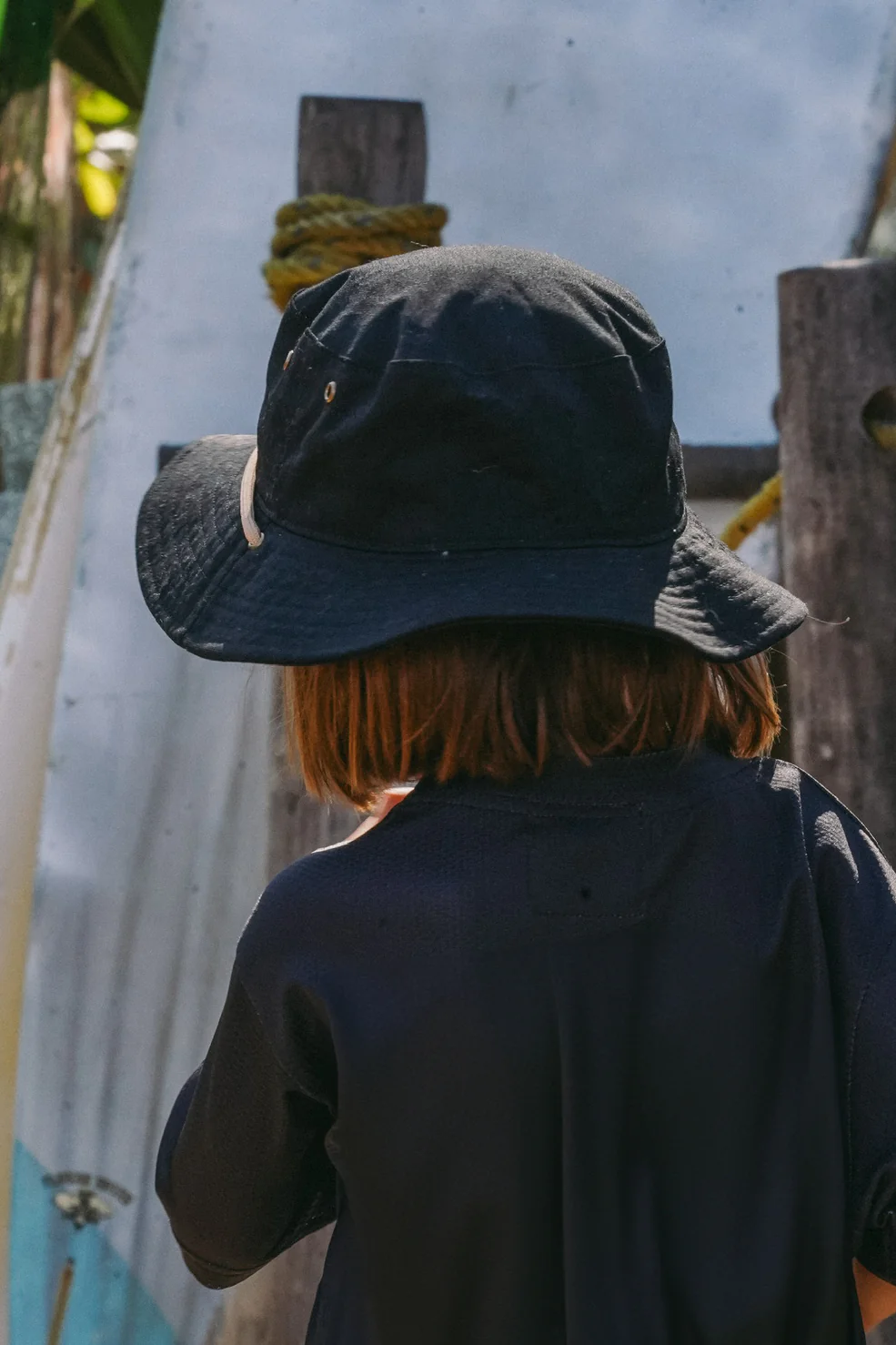 Stay Stoked Kids Black Bucket Hat - Image 3