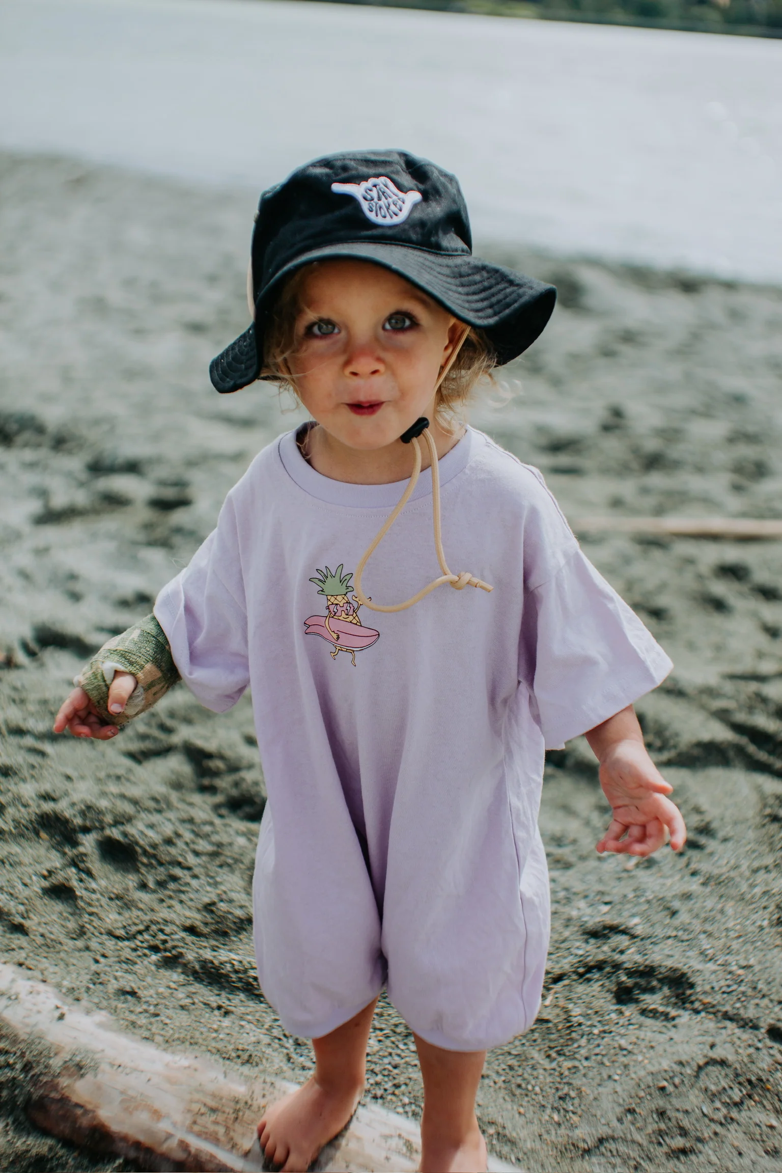 Surfing Pineapple Kids Jumpsuit - Image 2